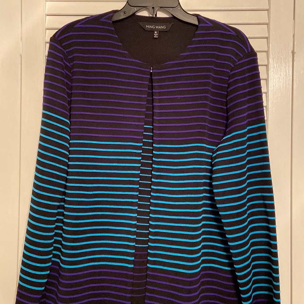 Ming Wang Multi-colored Sweater/Jacket